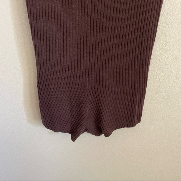 LYR by Splendid Wool Cashmere Blend Romper Ribbed Brown Size Medium - Picture 8 of 12
